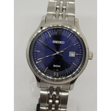 Reloj Seiko Sur709p1 Dama Azul Sin Fact. Estuche Alternativo