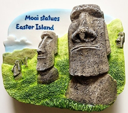 Estatuas De Moai Isla De Pascua (gobernado Por Chile) Refrig
