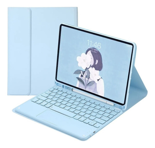 Capinha Com Teclado Touchpad Para iPad 9ª Geração 10.2 2021