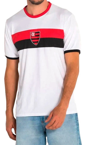 Camisa Flamengo Masculina Licenciada Camiseta Oficial Branca