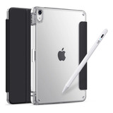 Kit Capa Para iPad 10ª Geração Translucida Preta + Wb Pencil