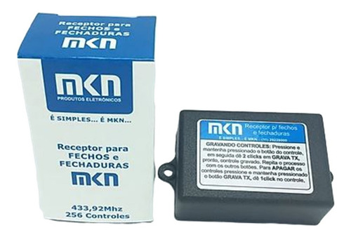 Mkn Receptor Duplo Para Fecho Magnético Ou Fechaduras 12v