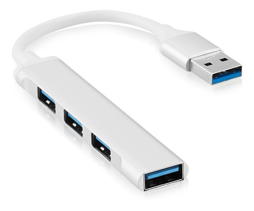 Adaptador Multipuerto Hub Delgado De 4 Puertos Usb 3.0