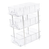 Organizador De Gabinete Deslizante Extraíble 30,9x18,8x40cm