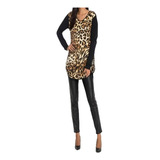 Blusa Alongada Animal Print