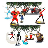 Set De 10 Adornos De Lujo De Disney Pixar's Incredibles...