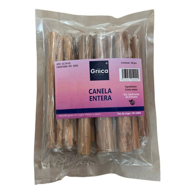 Canela Entera Ceylan 100 Grs. | MercadoLibre