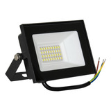 Reflector Led 30w Luz Fria Calida Bajo Consumo 6000k 3500k Carcasa Negro