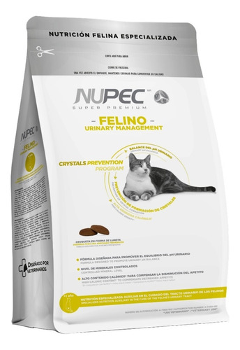 Nupec Felino Urinary Management 1.5kg | Prevención Cristales