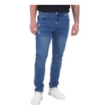 Jeans Hombre Skinny Fit Superflex Azul Oscuro Corona