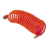 Manguera Espiral Para Compresor De Aire 5mts 1/4  C/ Acoples