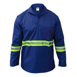 Uniforme Faixa Refletiva Abnt Jaleco Manga Longa Brim