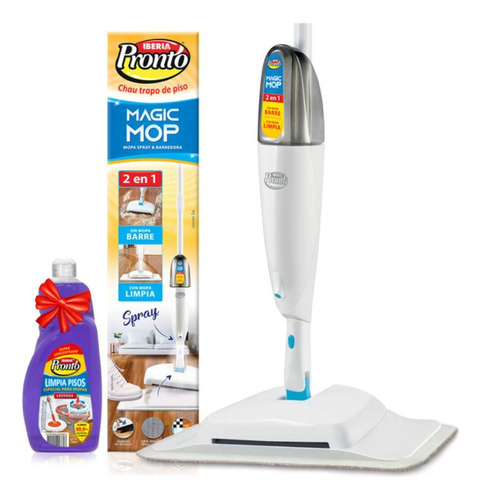 Magic Mop Iberia Pronto 2 En 1 Mopa Spray Barredora +liquido