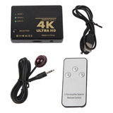 Selector De Amplificador De Conmutador Hdmi 4k Ultra Hd 1080