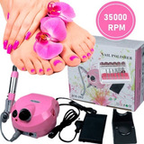 Torno Profesional Uñas 35.000 Rpm Manicure Y Pedicure