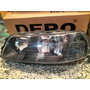 Faro Volkswagen Gol 01-05. Doble Bombillo Fondo Negro. Depo Volkswagen Gol