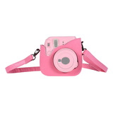Bolsa De Câmera Com Alça Rosa Instax Mini Fujifilm Flamingo