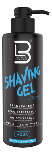 Gel De Afeitar Transparent Shaving Gel Aqua X500ml - Level 3