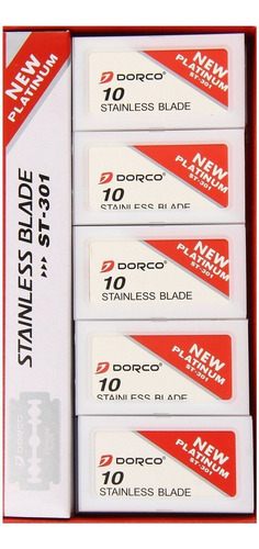 Dorco St301 Extra Double Edge Hojas De Afeitar, 100