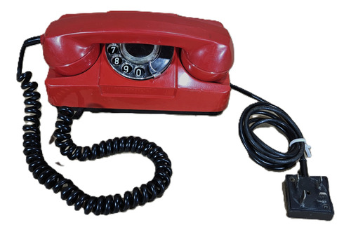 Telefone Tijolinho Anos 60 Vintage Cor Original Vermelho