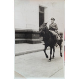 Antigua Foto Postal Carabinero A Caballo 1932 (ff199