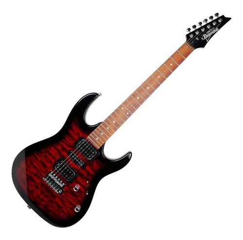 Guitarra Ibanez Grx70qa Ibanez Vermelho Explosão Grx70q