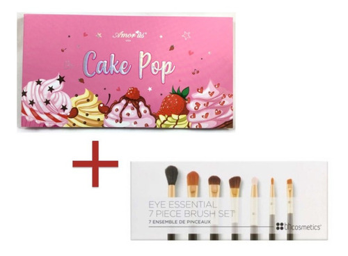 Paleta D Sombras Cake Pop + Set De 7 Brochas Bh Cosmetics