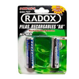  Pilas Recargables Aa Ni-mh 3000mah Paquete De 2 Radox