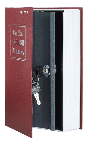 Caja Seguridad Diseño Libro Diccionario 18 Cm Con Llave Vimi