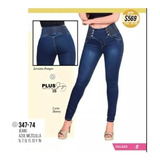 Pantalon  Push Up Azul Mezclilla Cklass 347-74 