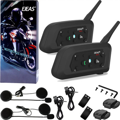 Intercomunicador Moto V6 Pro\u002F2 Piezas Para Casco,1200m,ip65 | Envío gratis