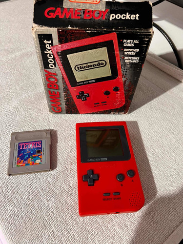 Game Boy Pocket Rojo Con Caja!!!!