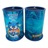 20 Lembrancinhas Porta Lápis Personalizados Sonic 