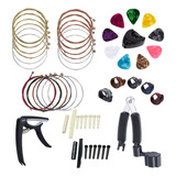 Kit De Accesorios Para Guitarra De 34 Piezas Abrazadera De T