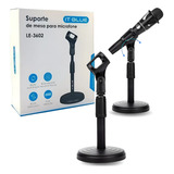 Mini Pedestal Suporte Mesa Microfone Estudio Youtuber Radio