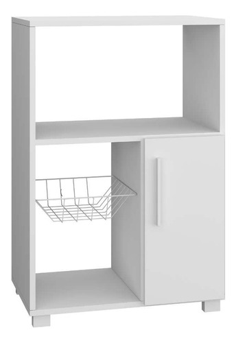 Mueble Organizador De Cocina Brv Con Frutero Blanco