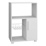 Mueble Organizador De Cocina Brv Con Frutero Blanco