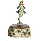 7 Irlandes Bailarina  Figura Decorativa Musical