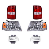 Paq Calaveras Y 4 Faros P/ Ford Lobo 2004/2007 Depo