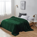 Manta Queen Para Cama, Color Esmeralda/verde Bosque, Tamao Q