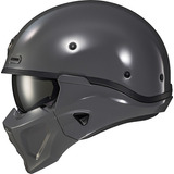 Casco Scorpion-exo Covert X Solid Color Gris Tamaño Del Casco Sm