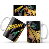 Mug Taza Robin Batman Superheroe Dc Comic 002