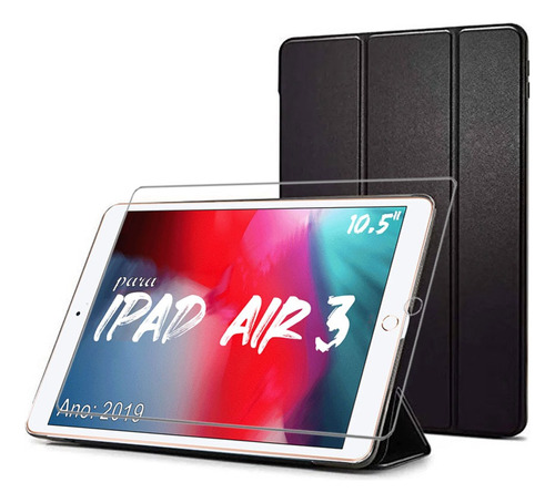 Capa Case Para iPad Air 3ª Geração 2019 + Pelicula Reforçada