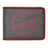 Billetera Hombre Everlast Cuero Ecologico Pu Porta Tarjetas