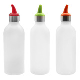 3 Botellas Dispensadoras De Condimentos Para Salsa Exprimibl