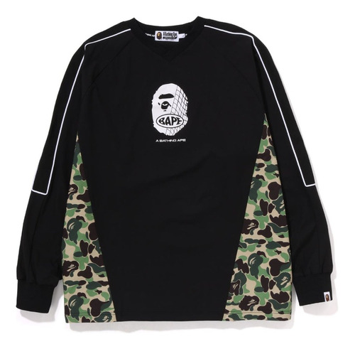 Playera Bape Abc Camo Pullover L/s Jersey Oversized Original