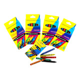 24 Crayolas Economico Juguete Piñata Bolo Regal Cumple Color