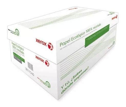 Caja Papel Xerox Ecológico C/5000 Hojas (10 Paquetes De 500)