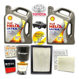 Kit Service 4 Filtros Y Aceite Shell Toyota Hilux 2.4 2.8 Td