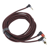 Cable De Micrófono De 90°  Conector De 3 5 Mm A 2rca Abs Est